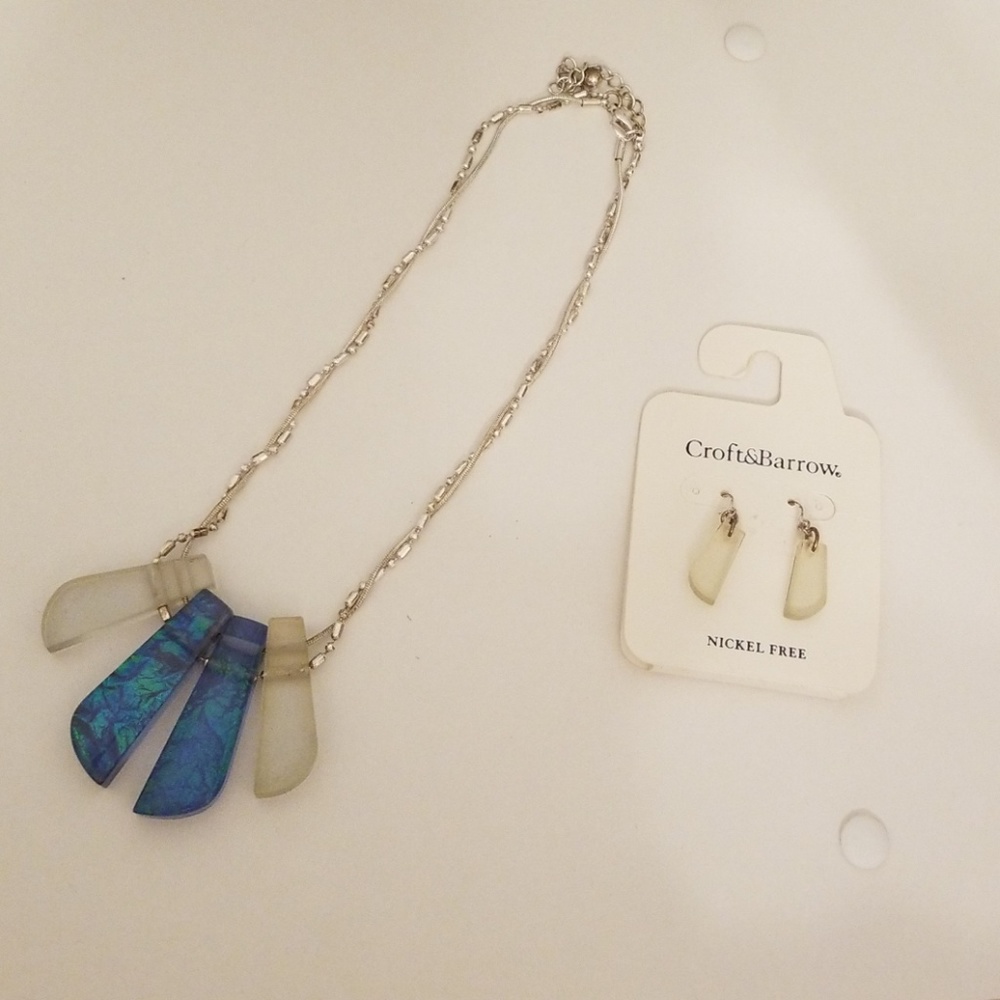 Necklace and matching earrings